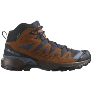 SALOMON X ULTRA 360 LEATHER MID GTX obuv M blue nights/caramel cafe/grisaille
