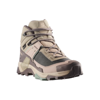 SALOMON X ULTRA 5 MID GTX obuv W iron/desert tan/green milieu
